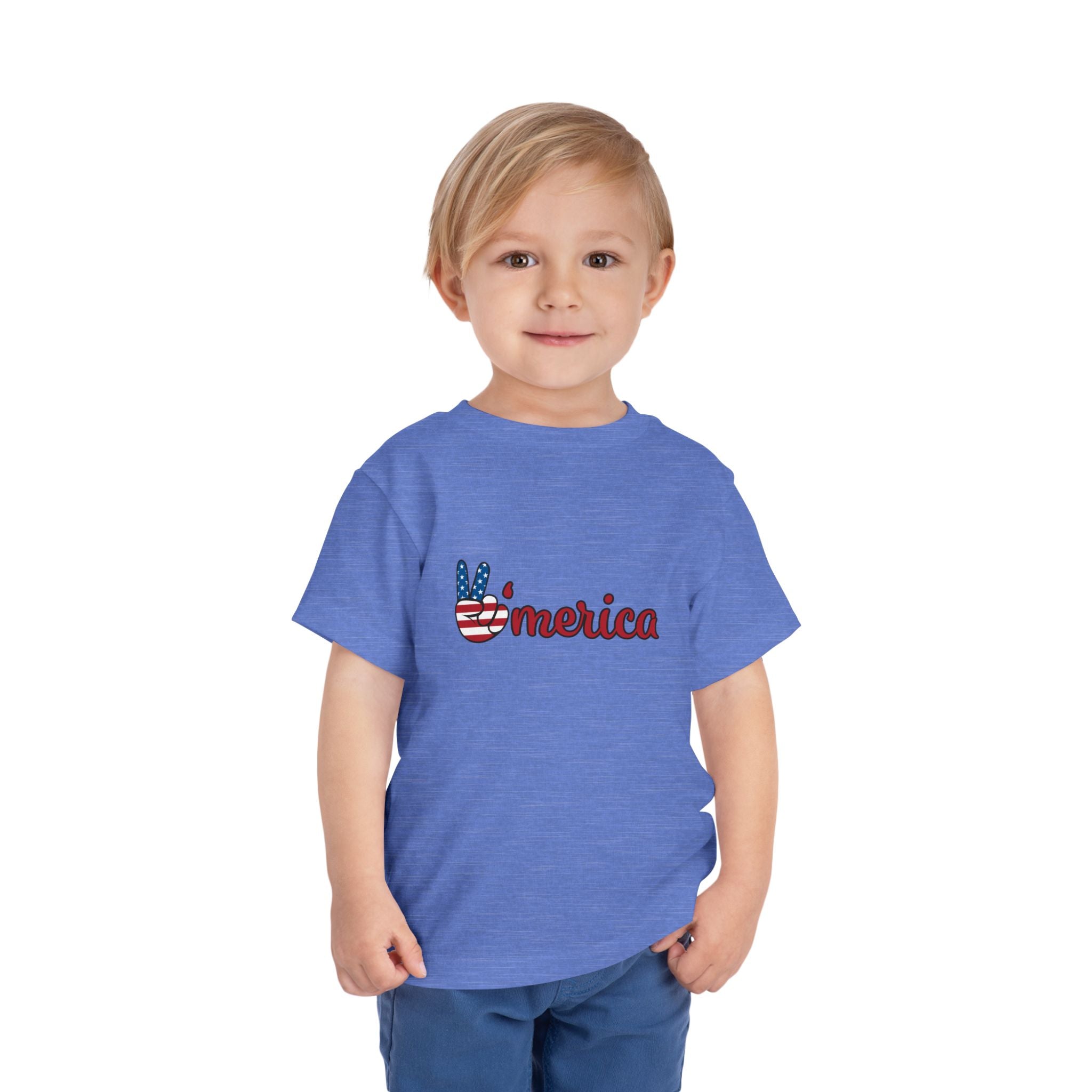 Toddler "merica" Short Sleeve Tee