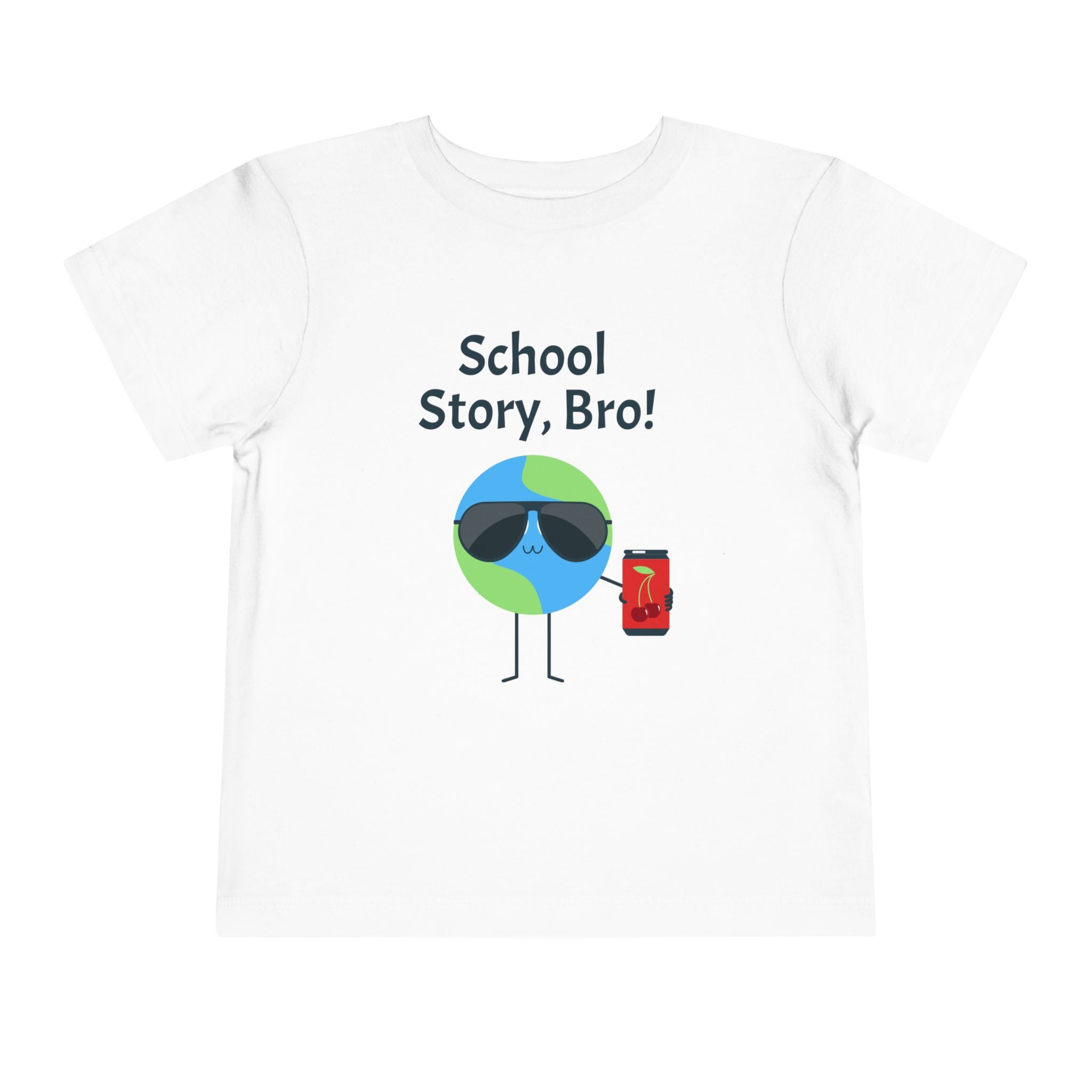 Toddler Short Sleeve "School Story, Bro" Tee