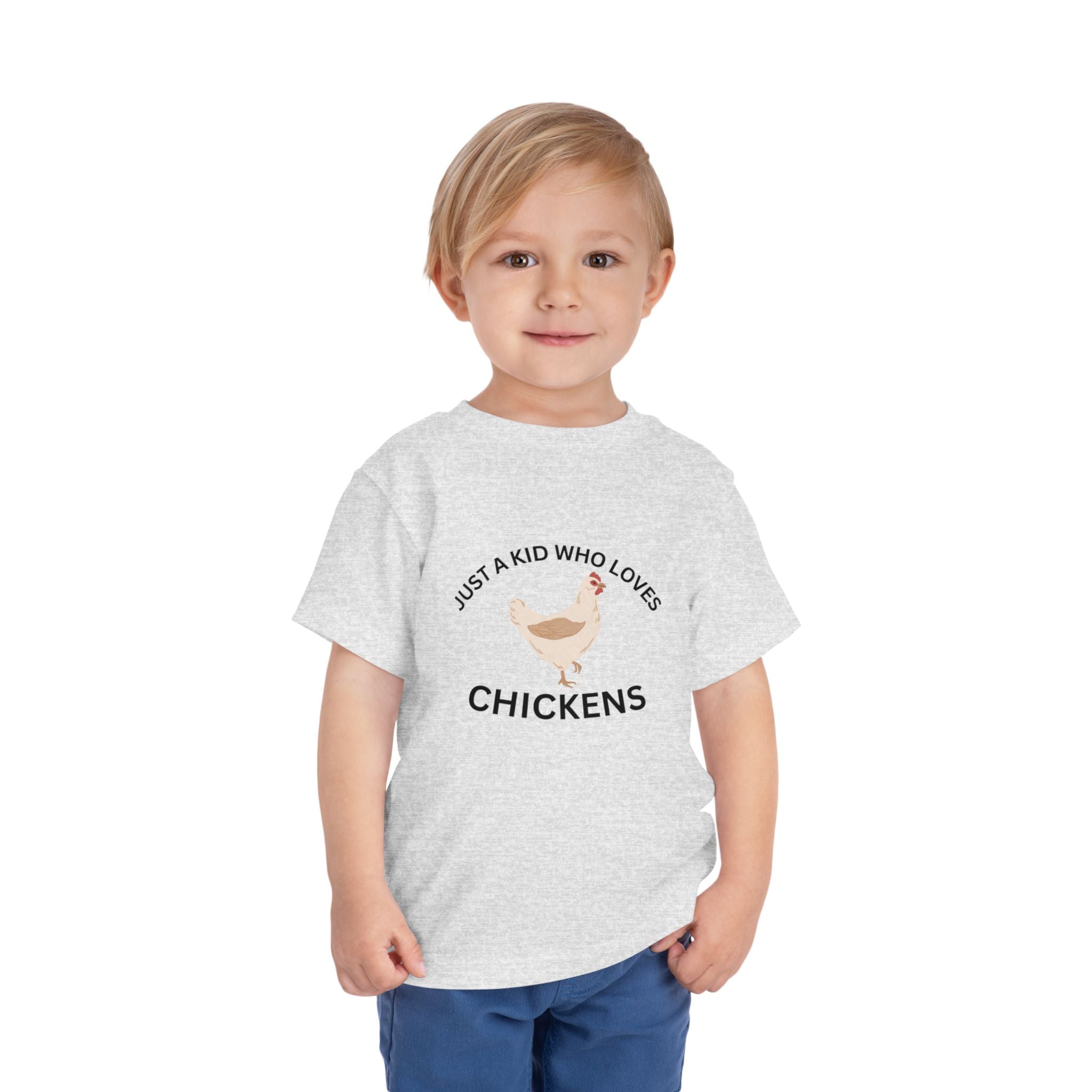 Toddler Chicken Lover Tee - "Just a Kid Who Loves Chickens"
