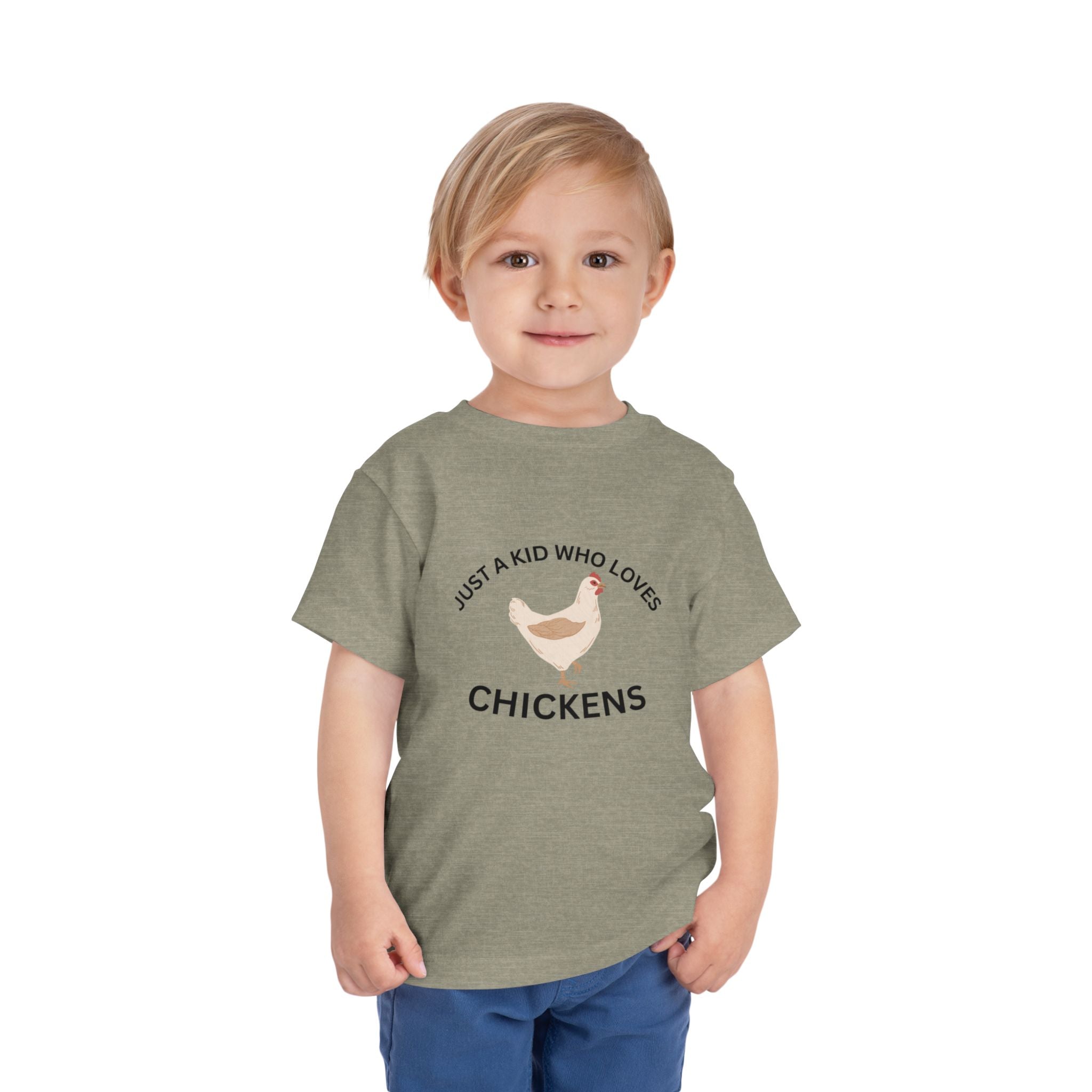 Toddler Chicken Lover Tee - "Just a Kid Who Loves Chickens"