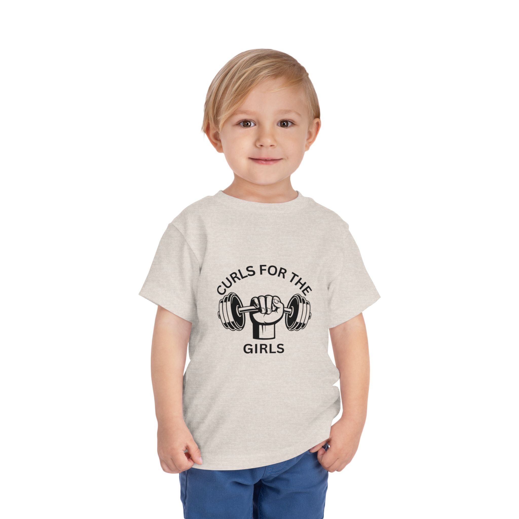 Curls for the Girls Toddler Tee - Cute Fitness Shirt for Active Kids