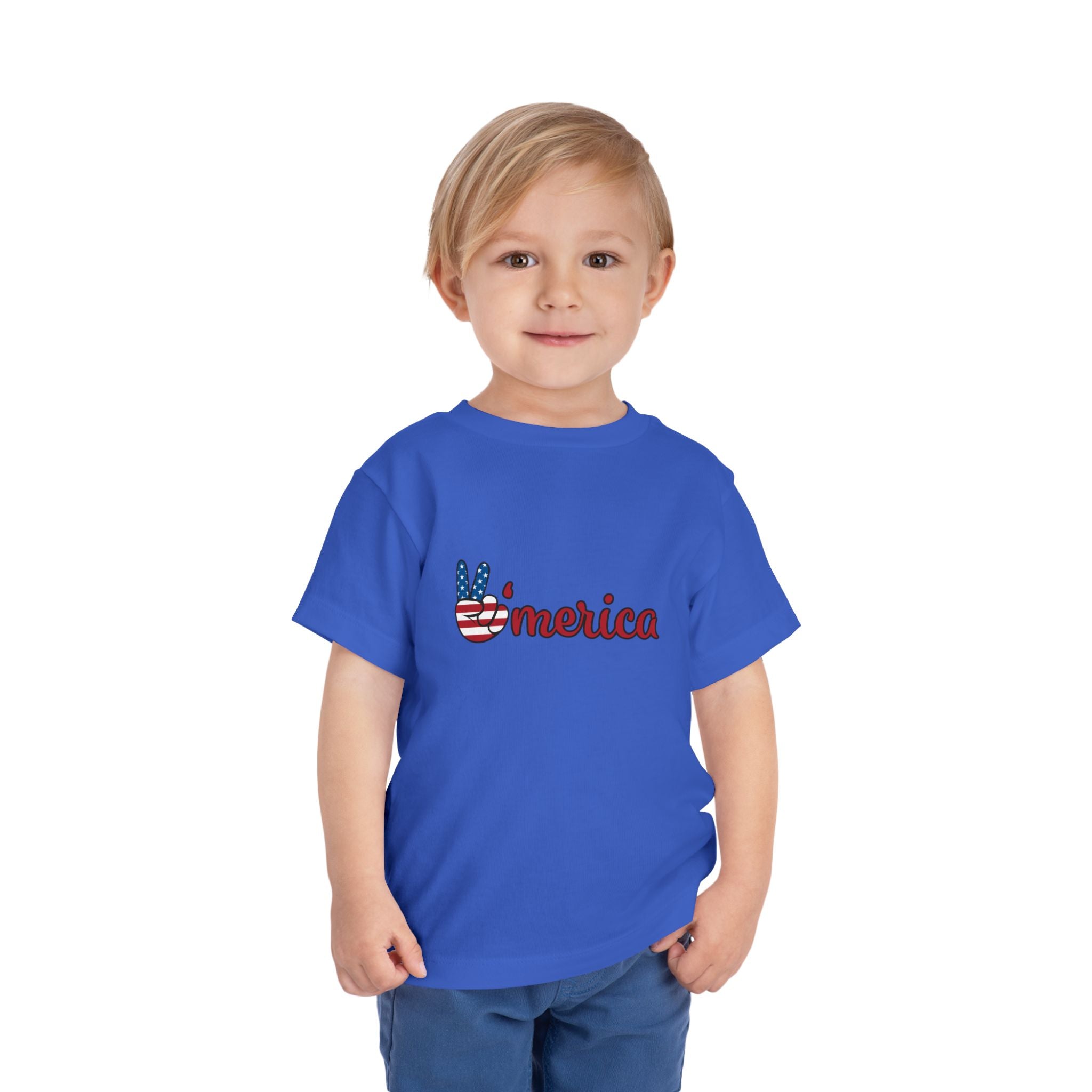 Toddler "merica" Short Sleeve Tee