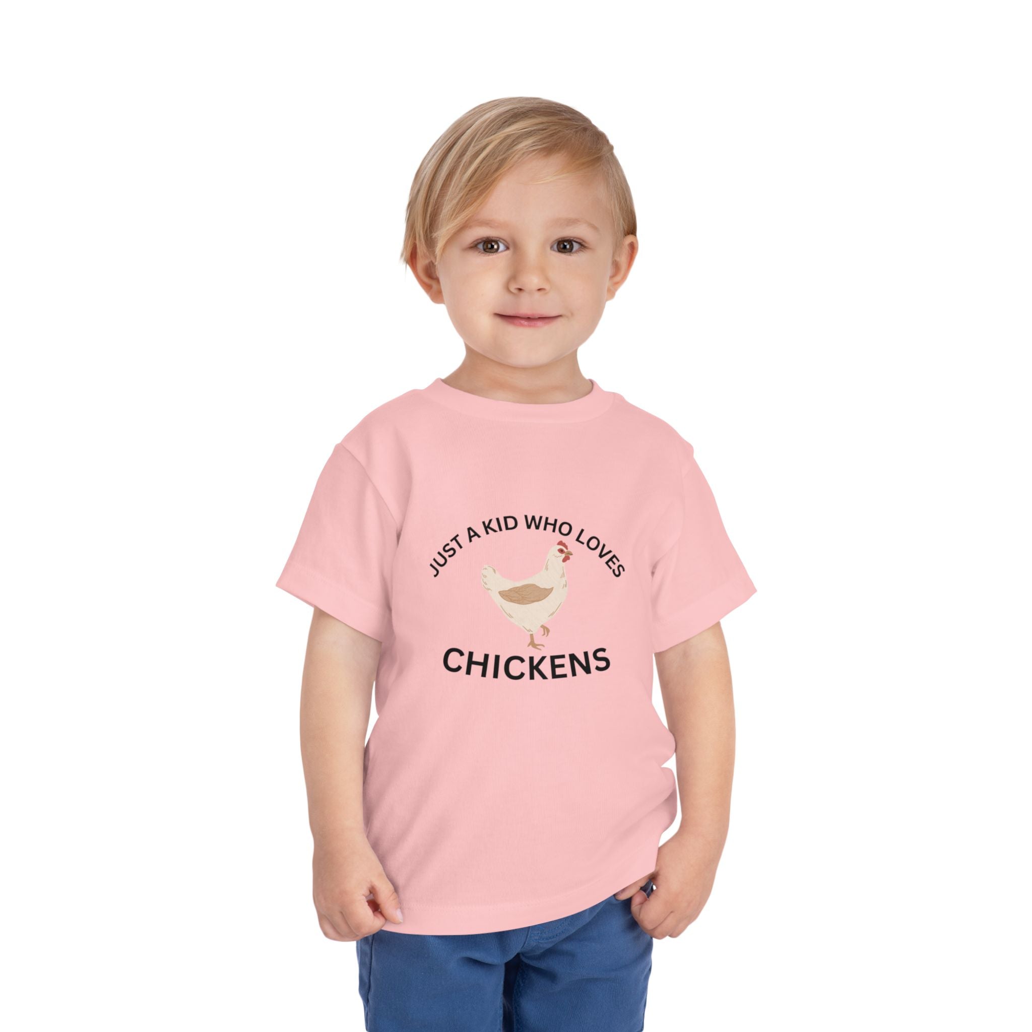 Toddler Chicken Lover Tee - "Just a Kid Who Loves Chickens"
