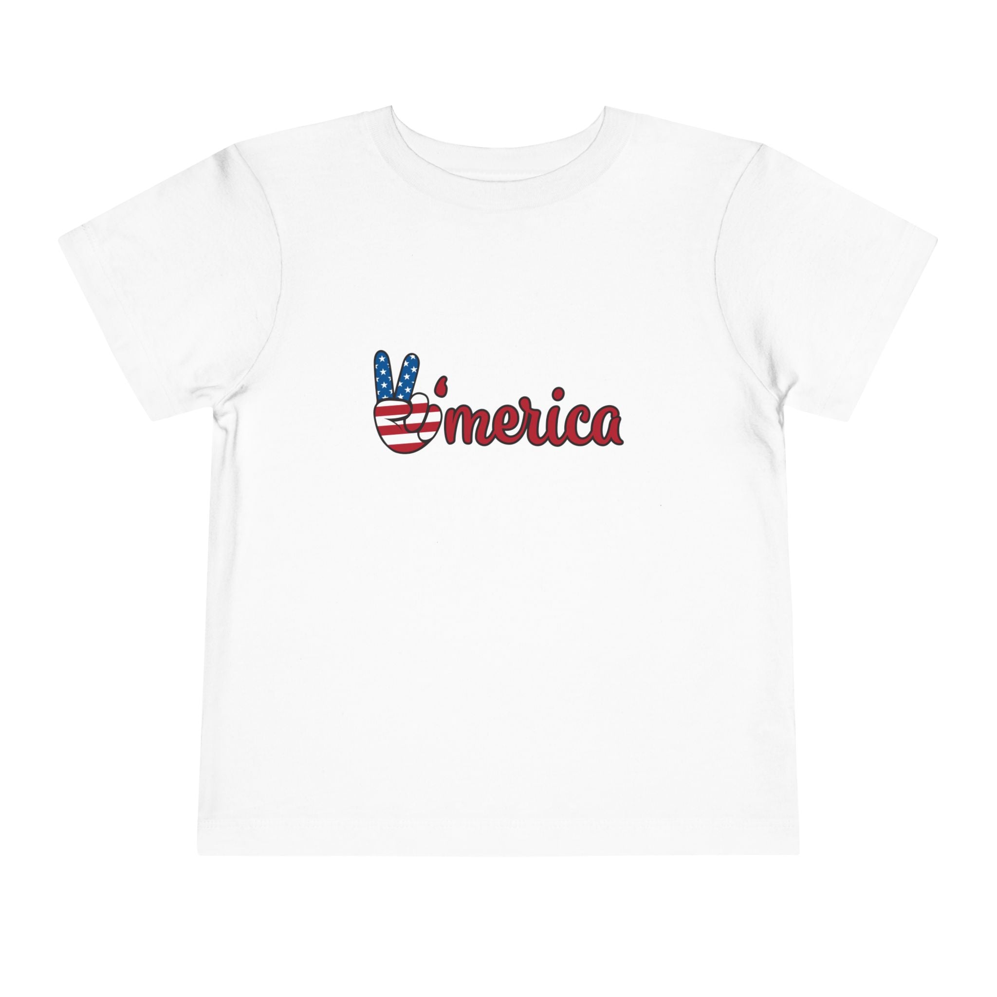 Toddler "merica" Short Sleeve Tee