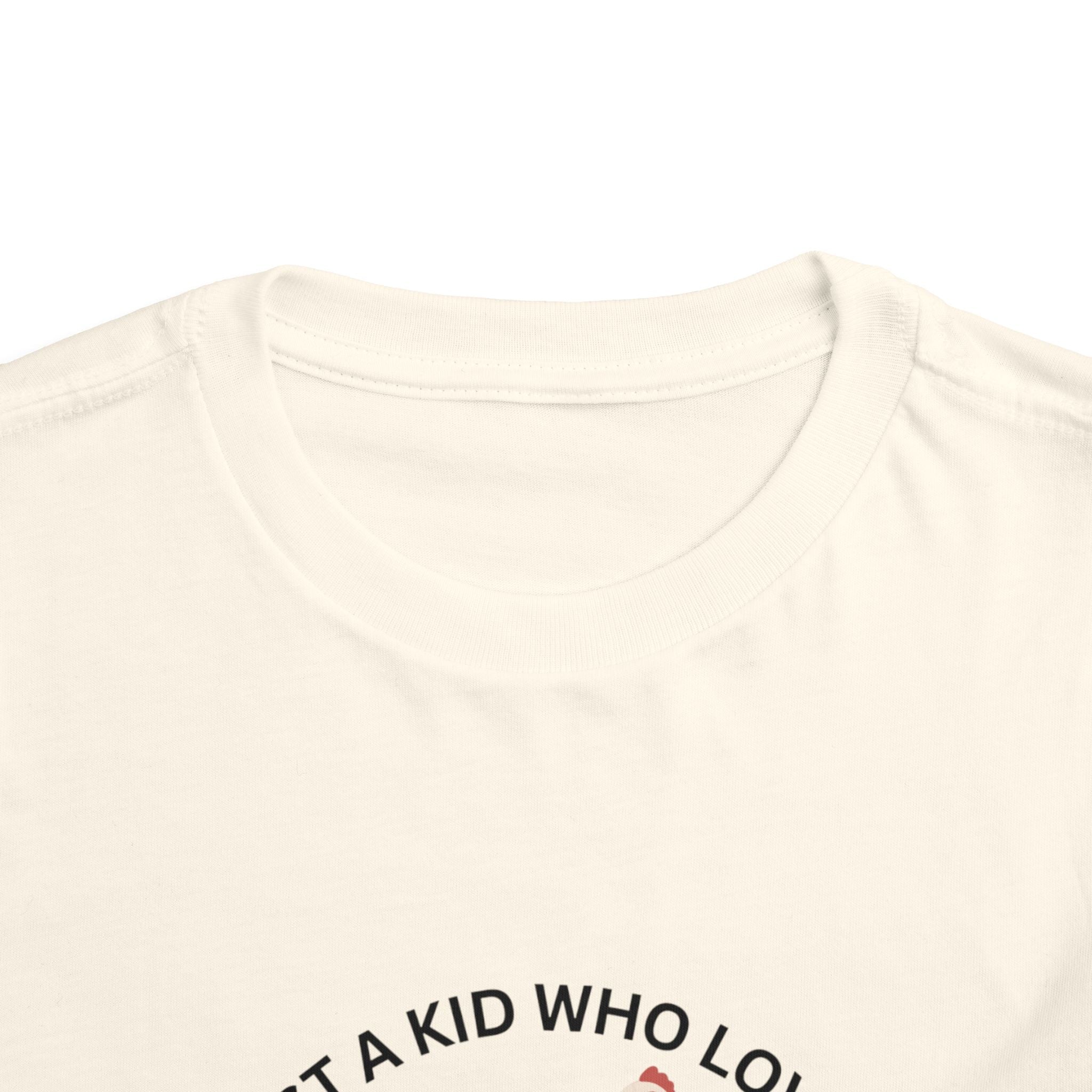 Toddler Chicken Lover Tee - "Just a Kid Who Loves Chickens"