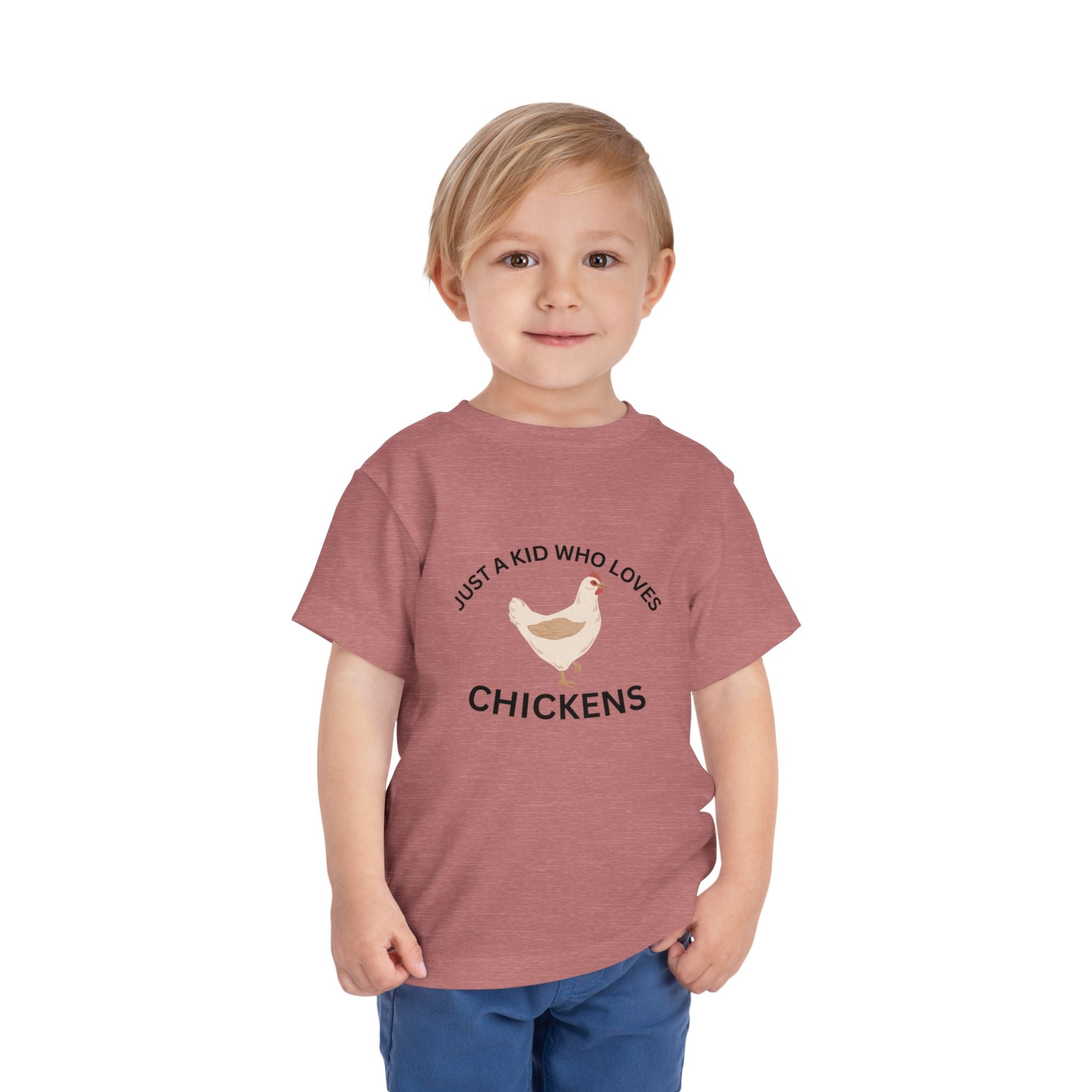 Toddler Chicken Lover Tee - "Just a Kid Who Loves Chickens"