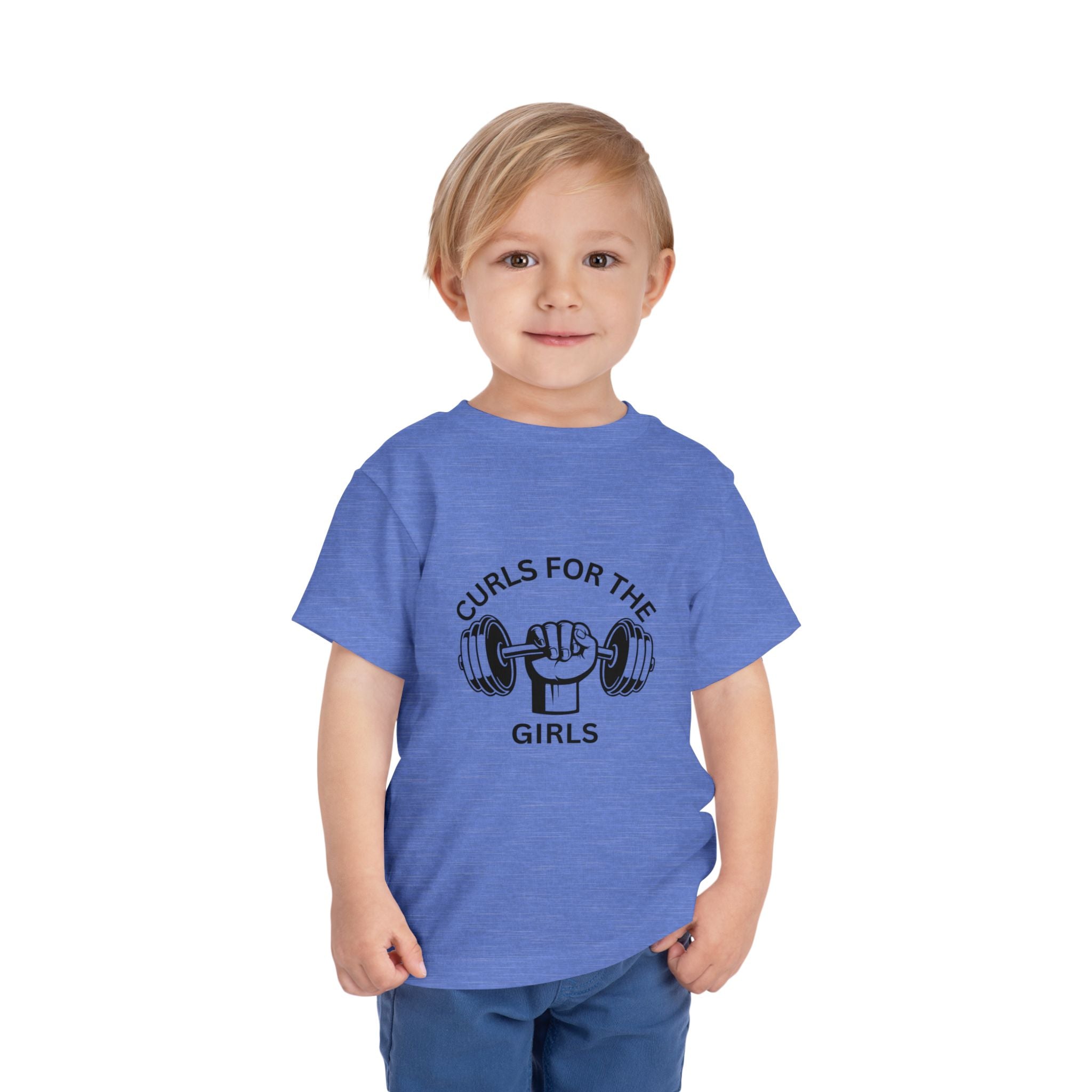 Curls for the Girls Toddler Tee - Cute Fitness Shirt for Active Kids