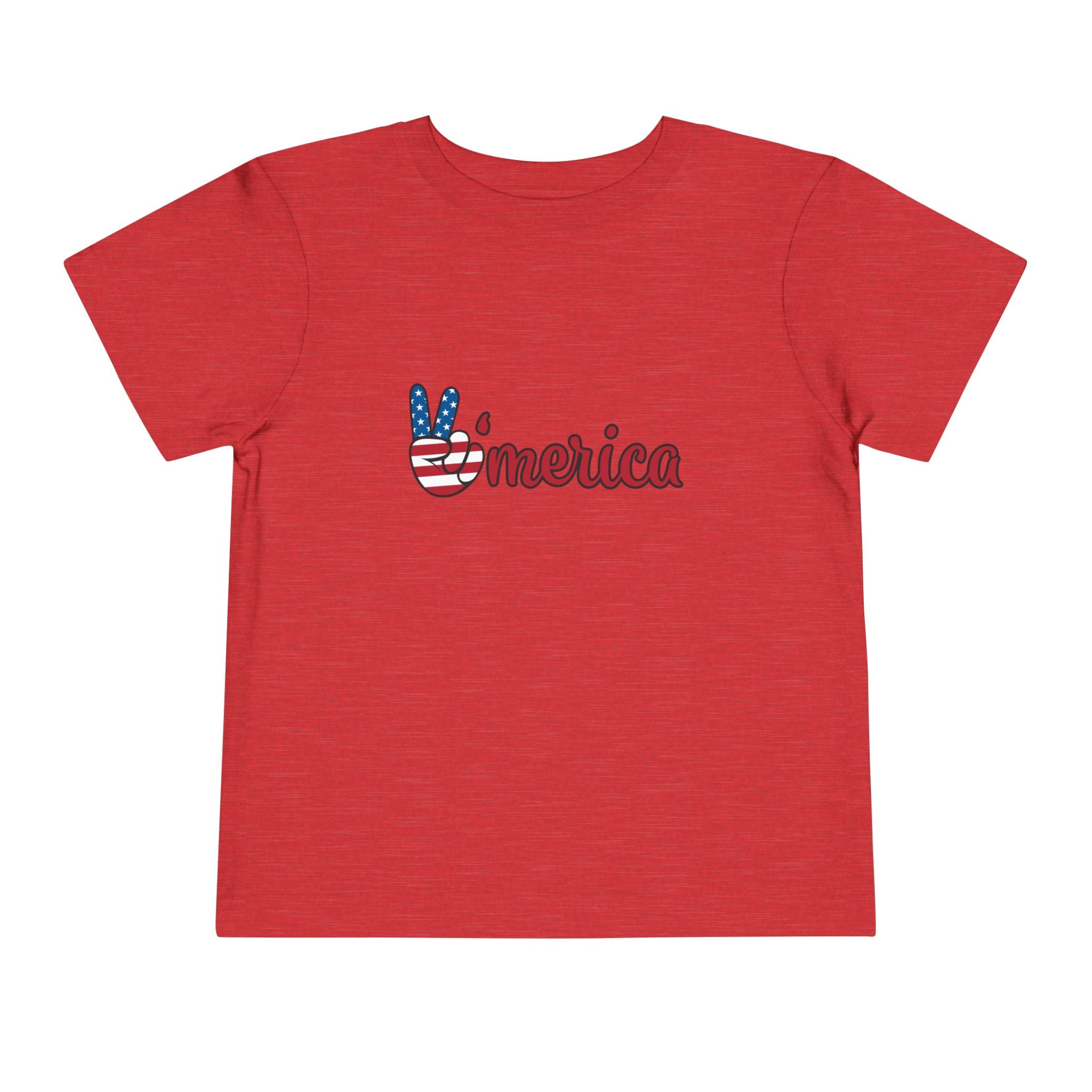 Toddler "merica" Short Sleeve Tee