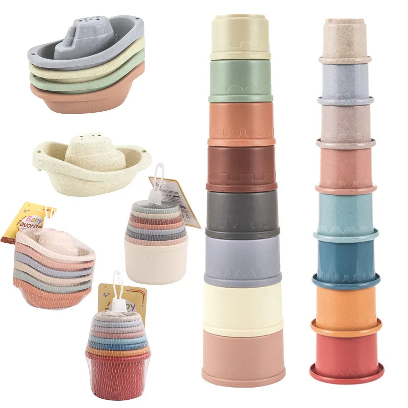 Baby Bath Toys Stacking Cup Set