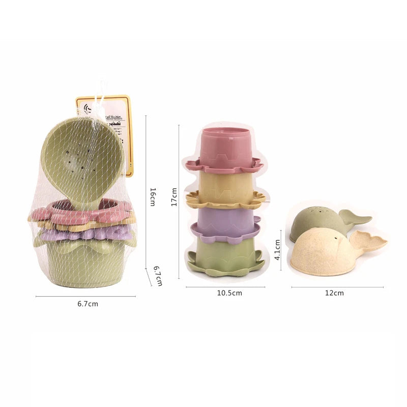 Baby Bath Toys Stacking Cup Set