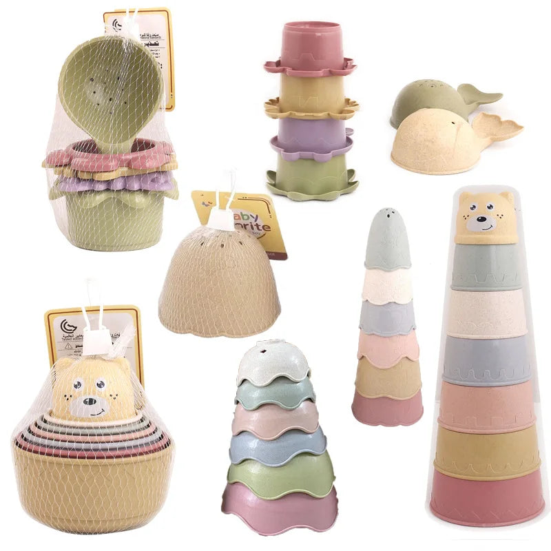 Baby Bath Toys Stacking Cup Set