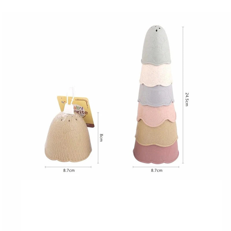 Baby Bath Toys Stacking Cup Set