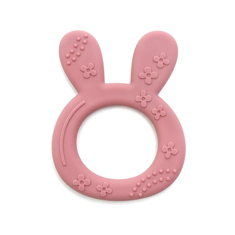 Silicone Rabbit Teether Ring