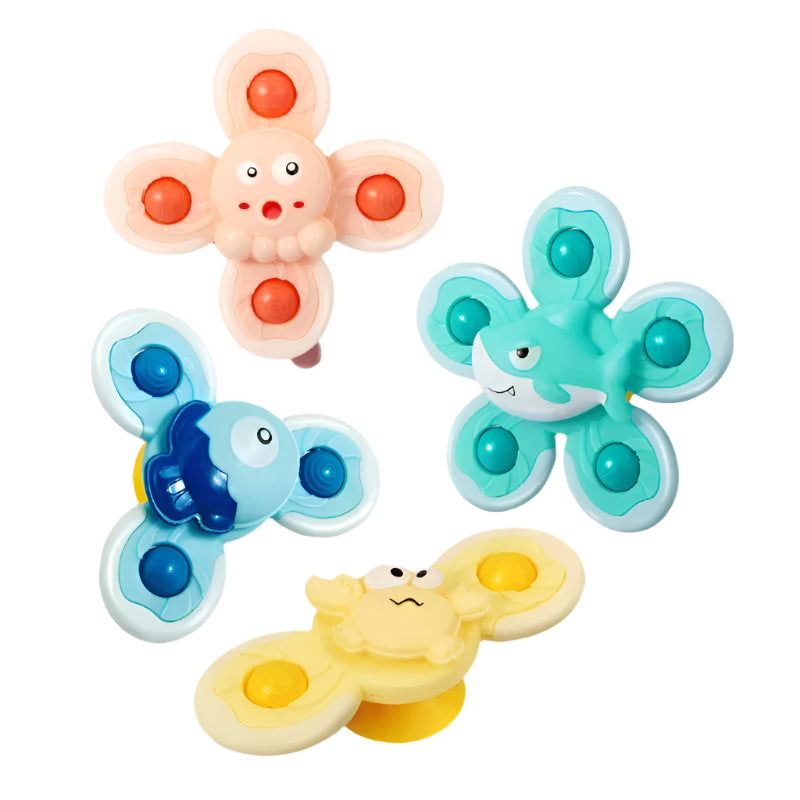 Suction Cup Spinner Bath Toys