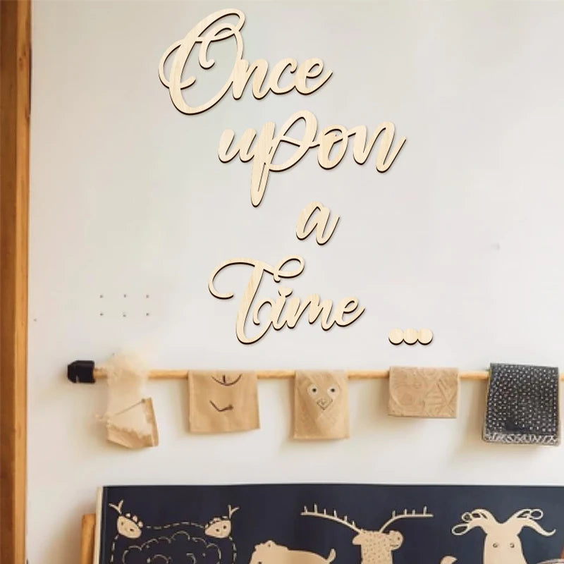 Once Upon A Time Wooden Nursery Sign