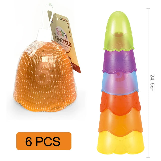 Baby Bath Toys Stacking Cup Set