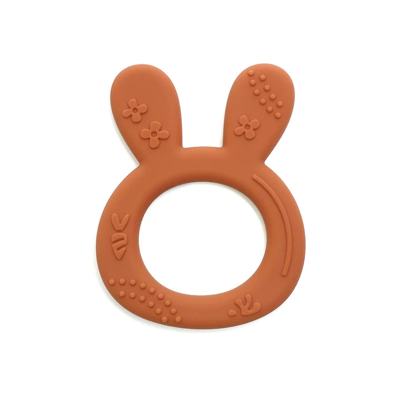 Silicone Rabbit Teether Ring