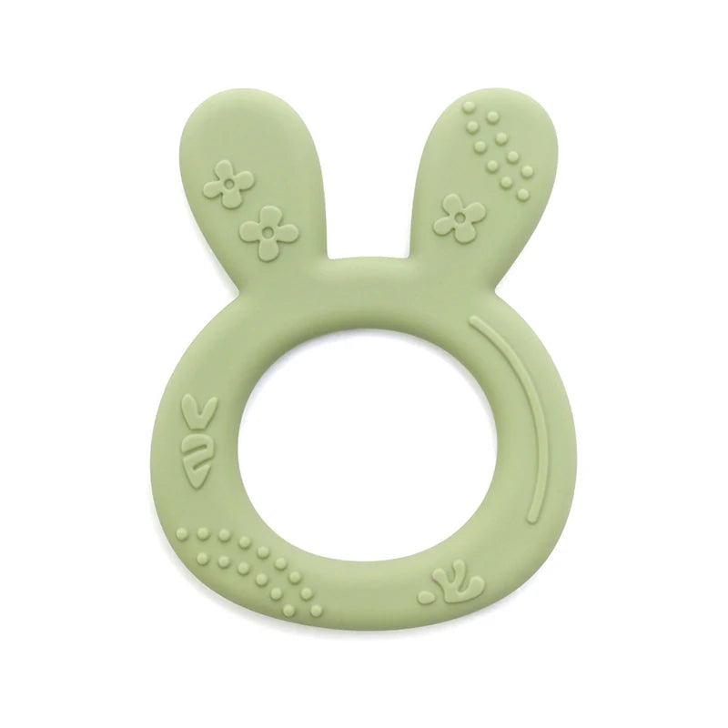 Silicone Rabbit Teether Ring