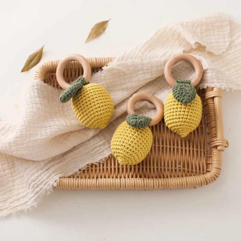 Baby Crochet Lemon Rattle Toy