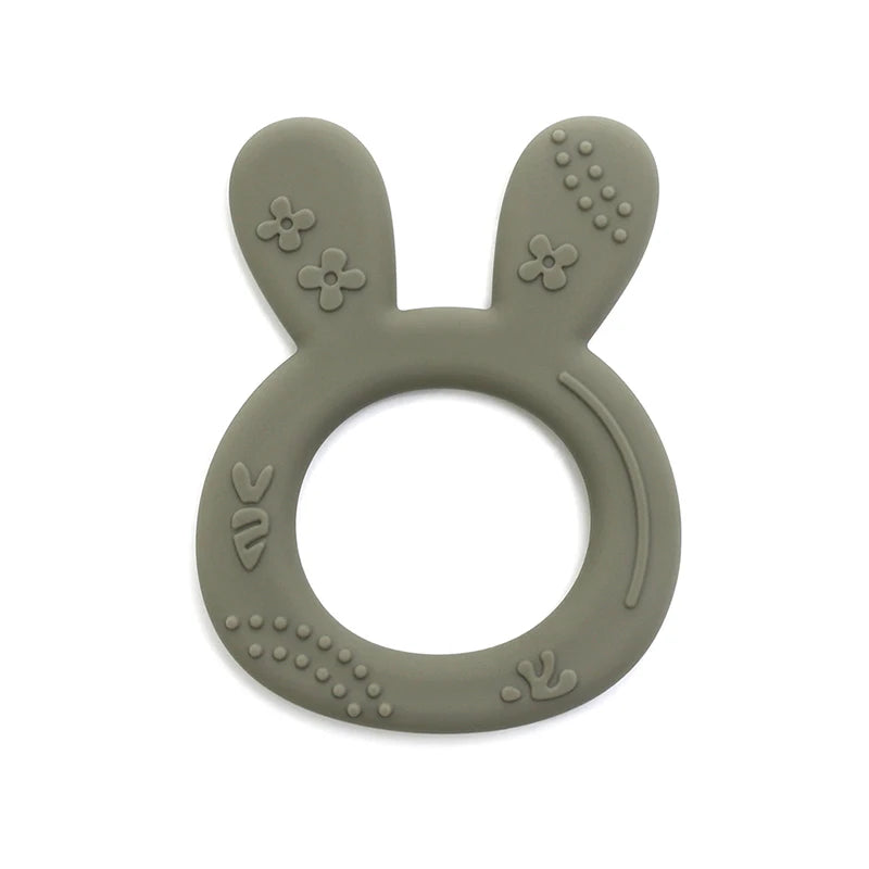 Silicone Rabbit Teether Ring
