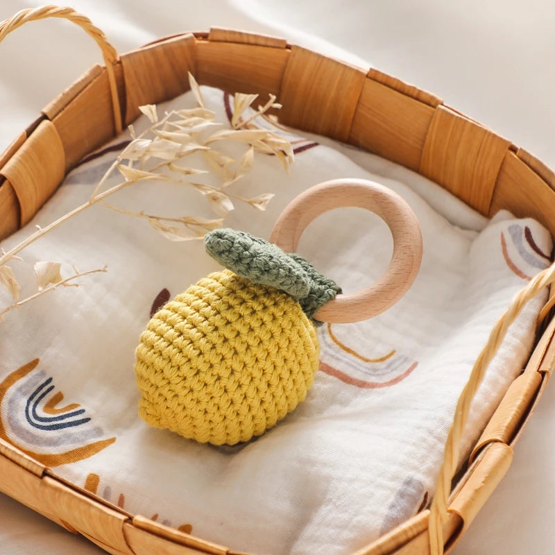 Baby Crochet Lemon Rattle Toy