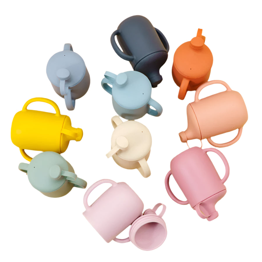 Silicone Training Cup With Dust Lid