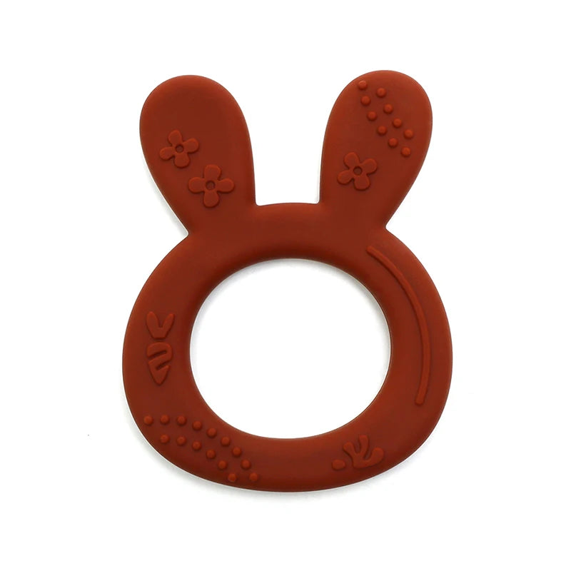Silicone Rabbit Teether Ring
