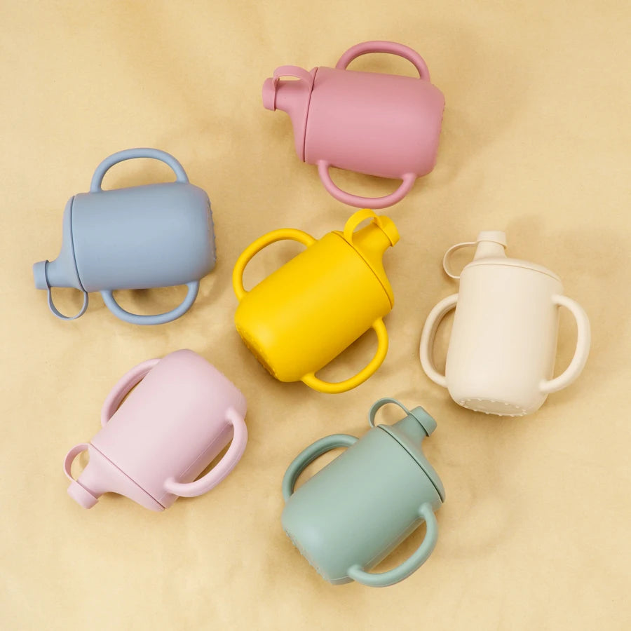 Silicone Training Cup With Dust Lid