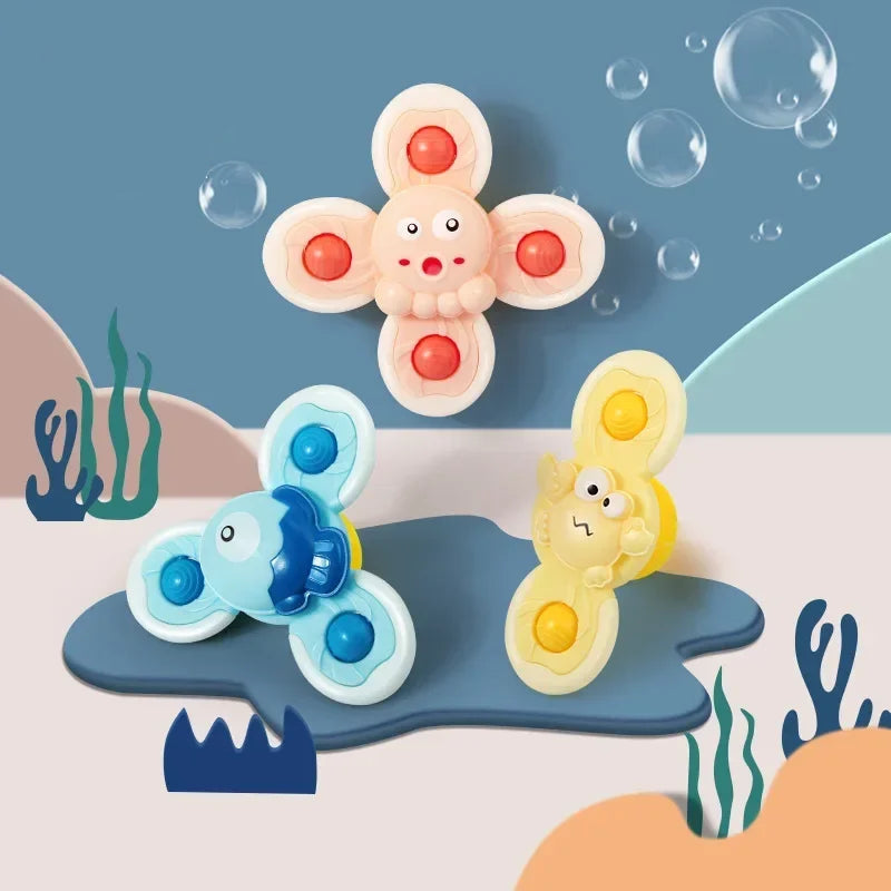 Suction Cup Spinner Bath Toys