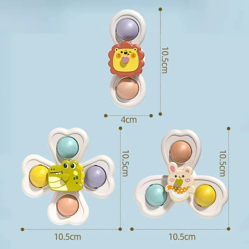 Suction Cup Spinner Bath Toys