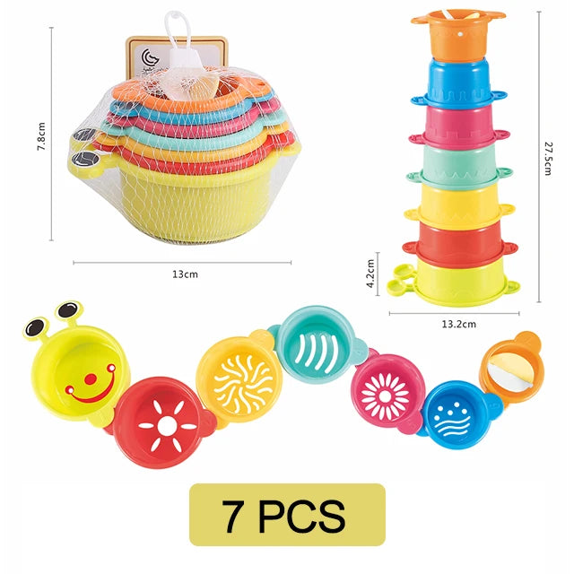Baby Bath Toys Stacking Cup Set