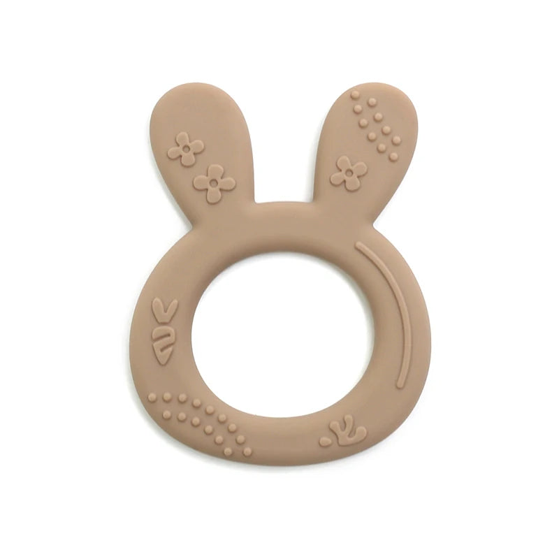 Silicone Rabbit Teether Ring