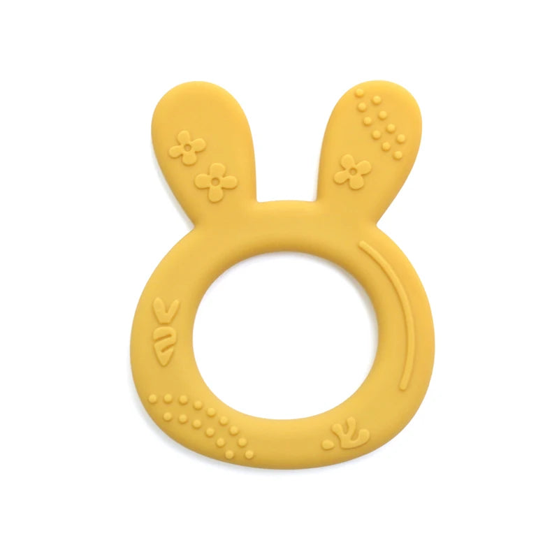 Silicone Rabbit Teether Ring