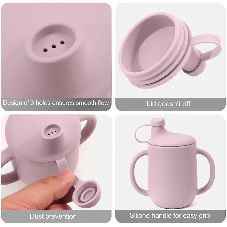 Silicone Training Cup With Dust Lid