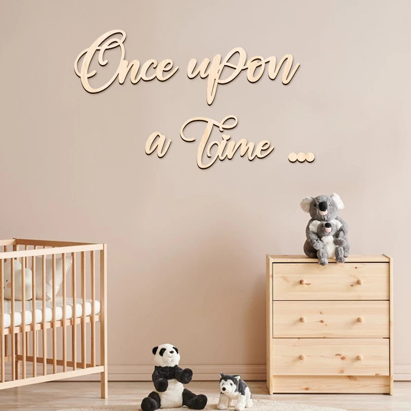 Once Upon A Time Wooden Nursery Sign