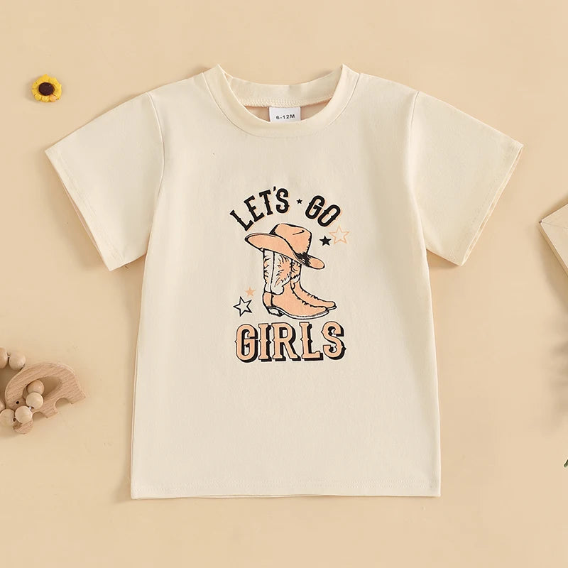 Western Cowgirl Graphic Summer Tees