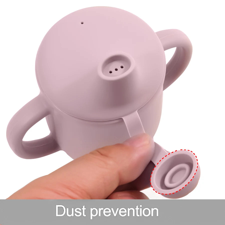 Silicone Training Cup With Dust Lid