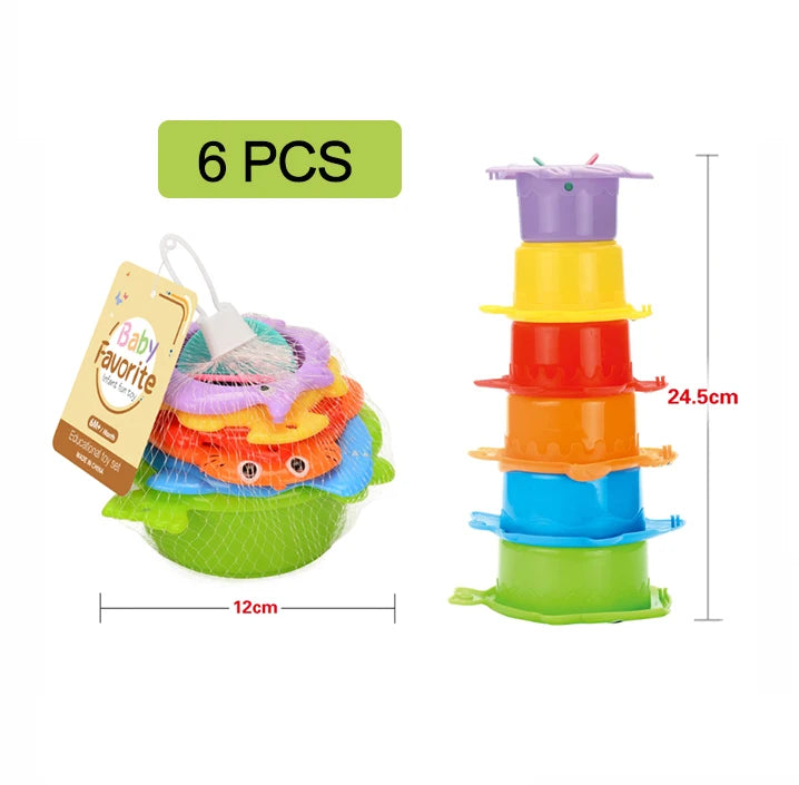Baby Bath Toys Stacking Cup Set