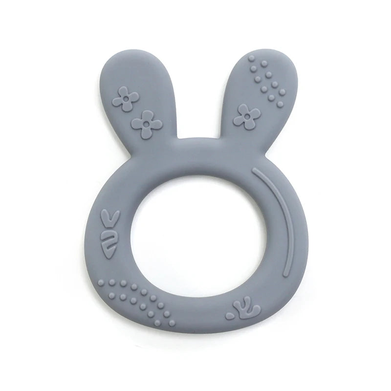 Silicone Rabbit Teether Ring