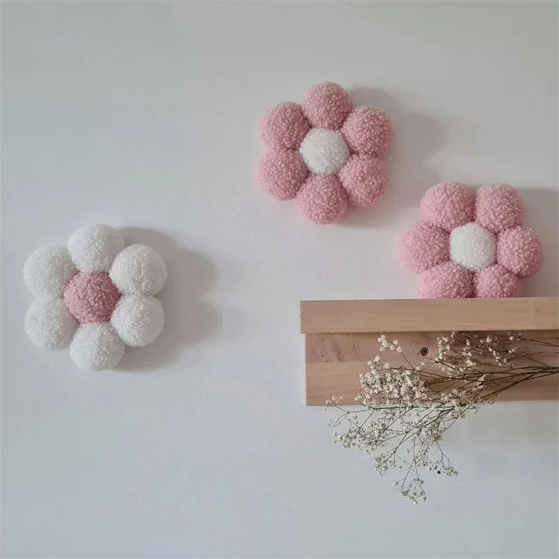 Boho Handmade Macrame Daisy Flower Wall Decor