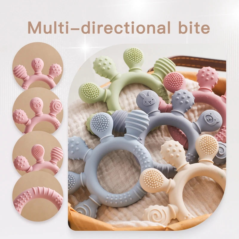 Silicone Teether Pacifier Clip