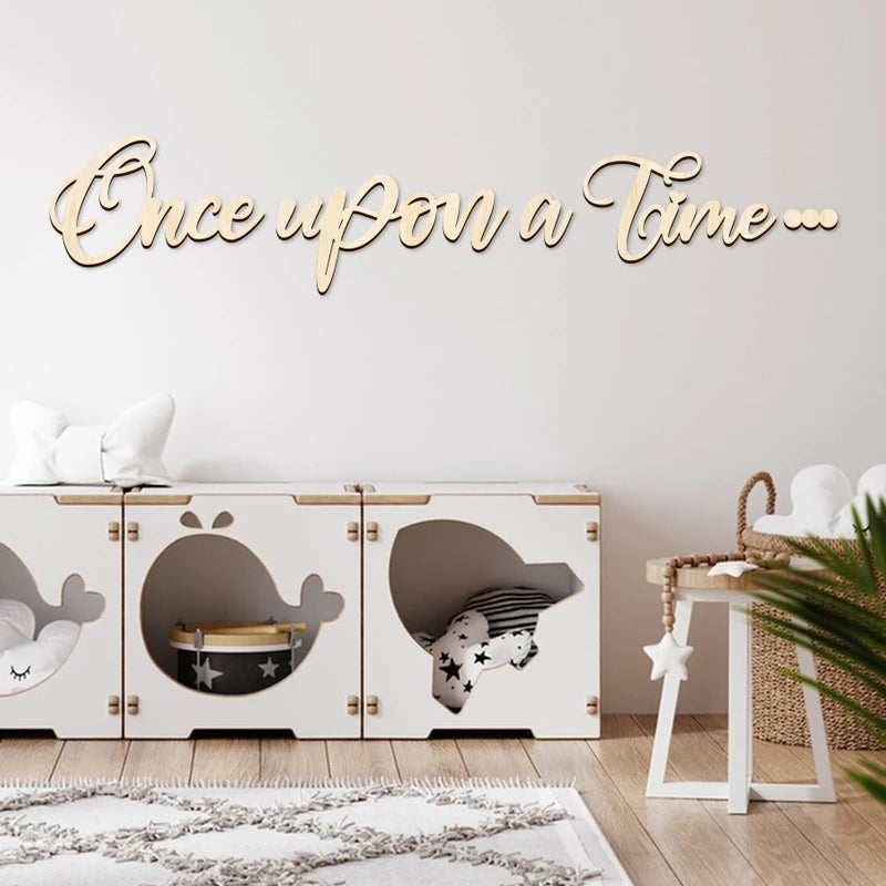 Once Upon A Time Wooden Nursery Sign