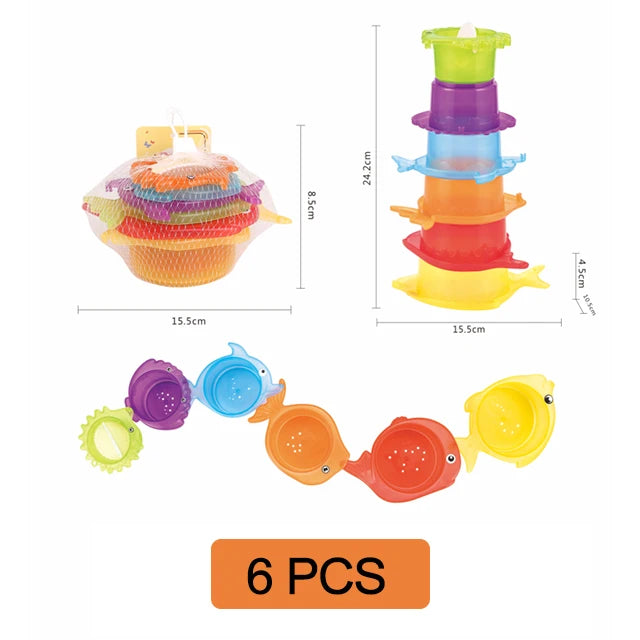 Baby Bath Toys Stacking Cup Set