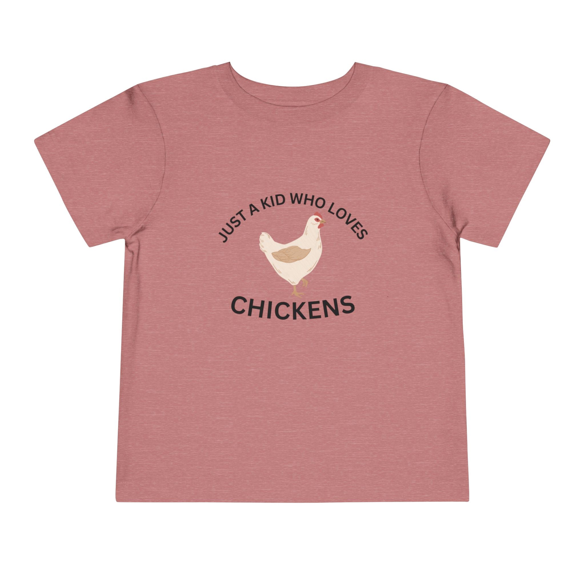 Toddler Chicken Lover Tee - "Just a Kid Who Loves Chickens"