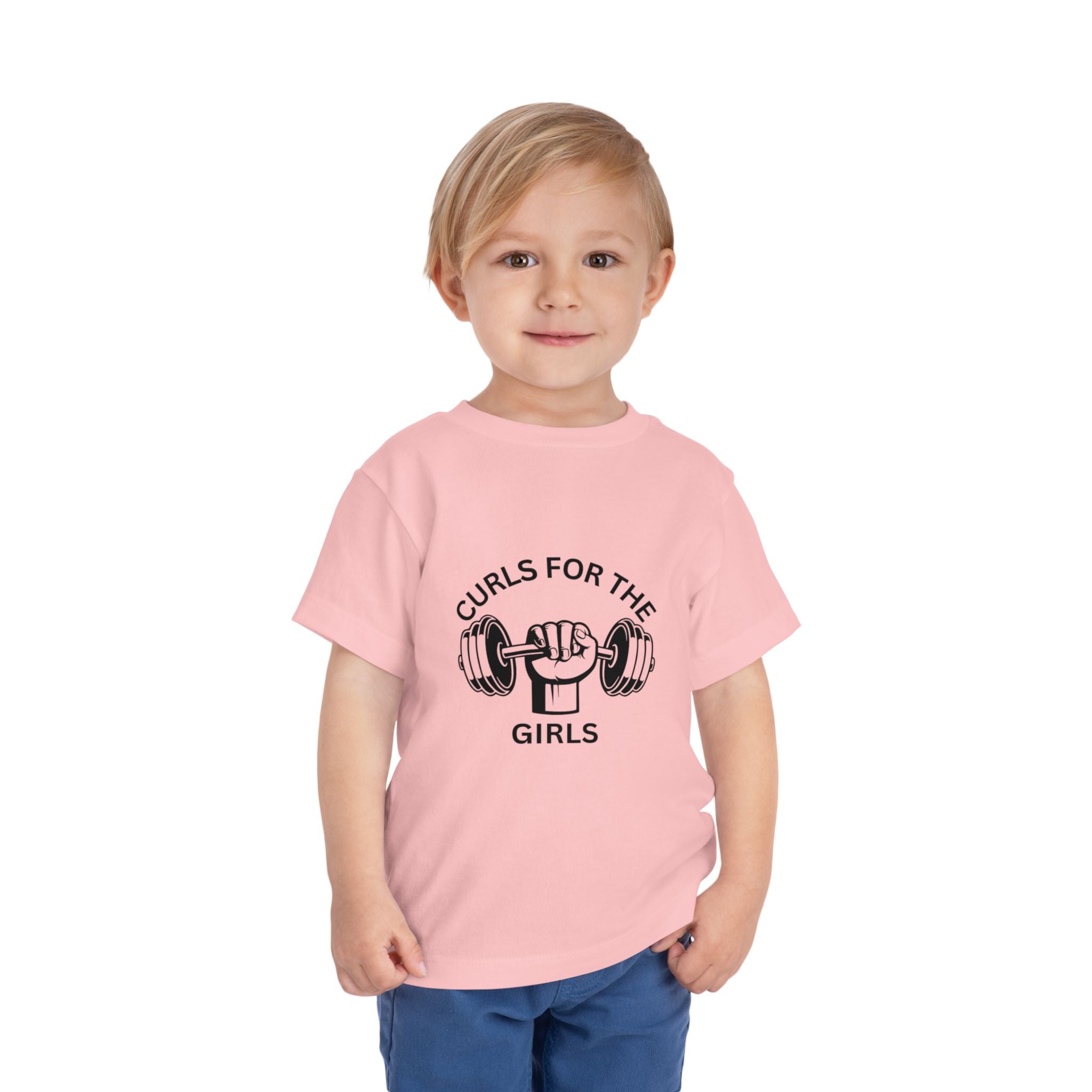 Curls for the Girls Toddler Tee - Cute Fitness Shirt for Active Kids