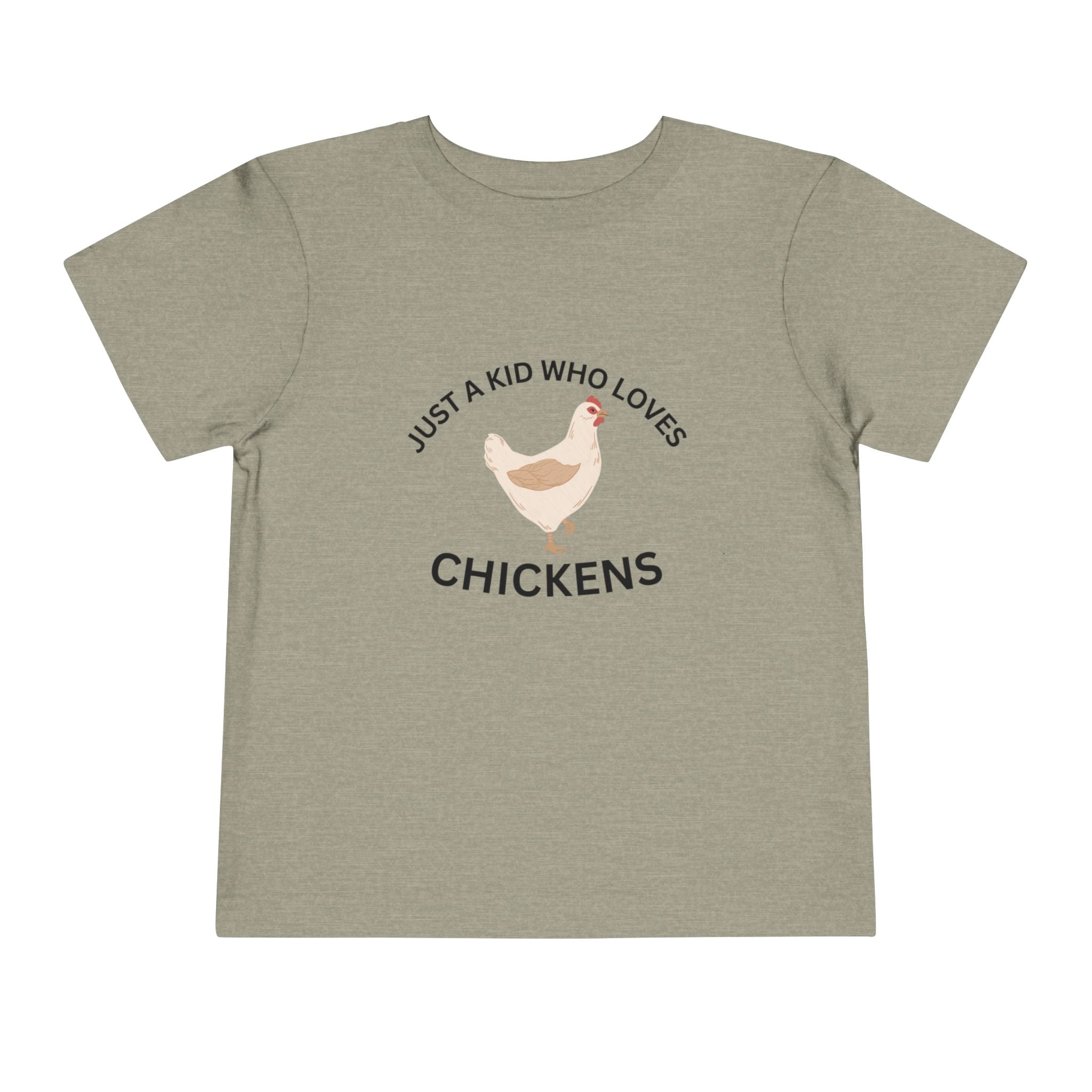 Toddler Chicken Lover Tee - "Just a Kid Who Loves Chickens"