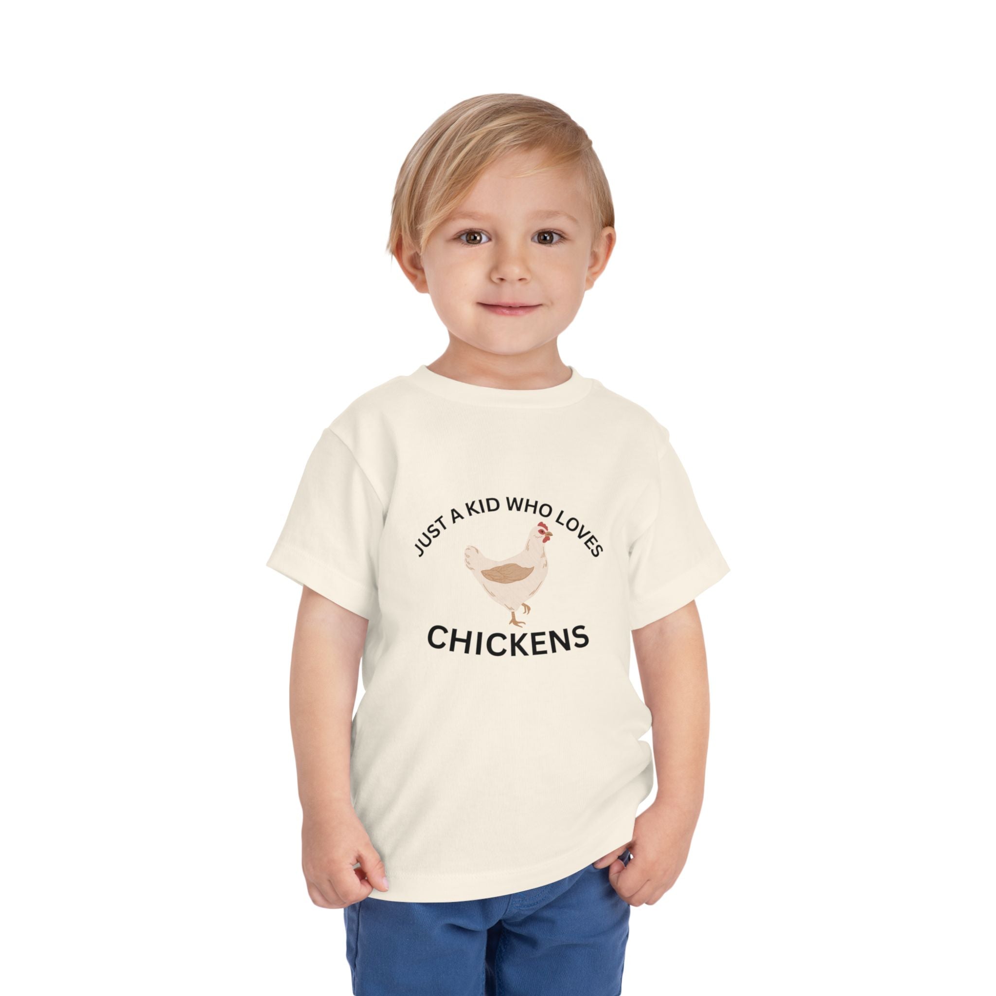 Toddler Chicken Lover Tee - "Just a Kid Who Loves Chickens"