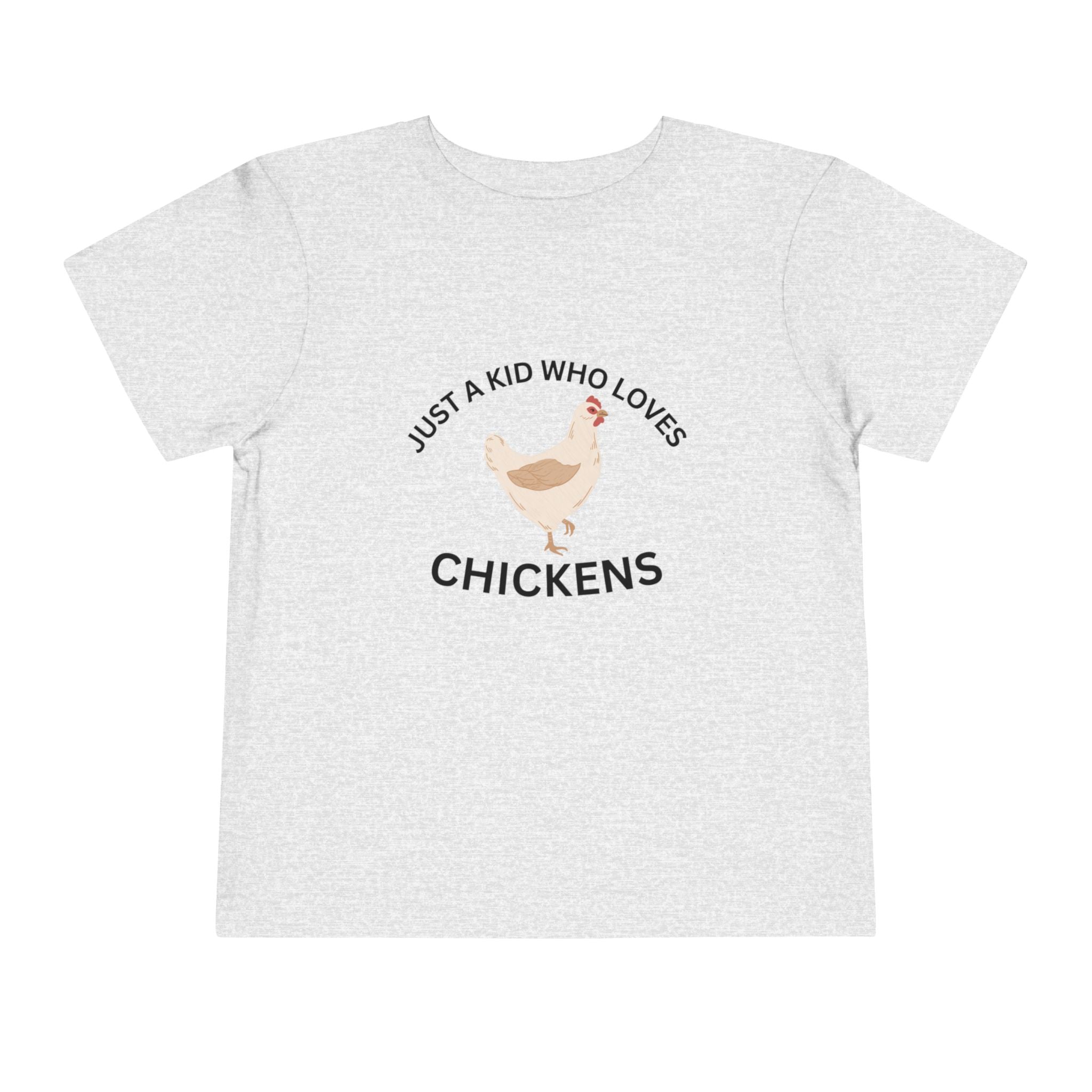 Toddler Chicken Lover Tee - "Just a Kid Who Loves Chickens"