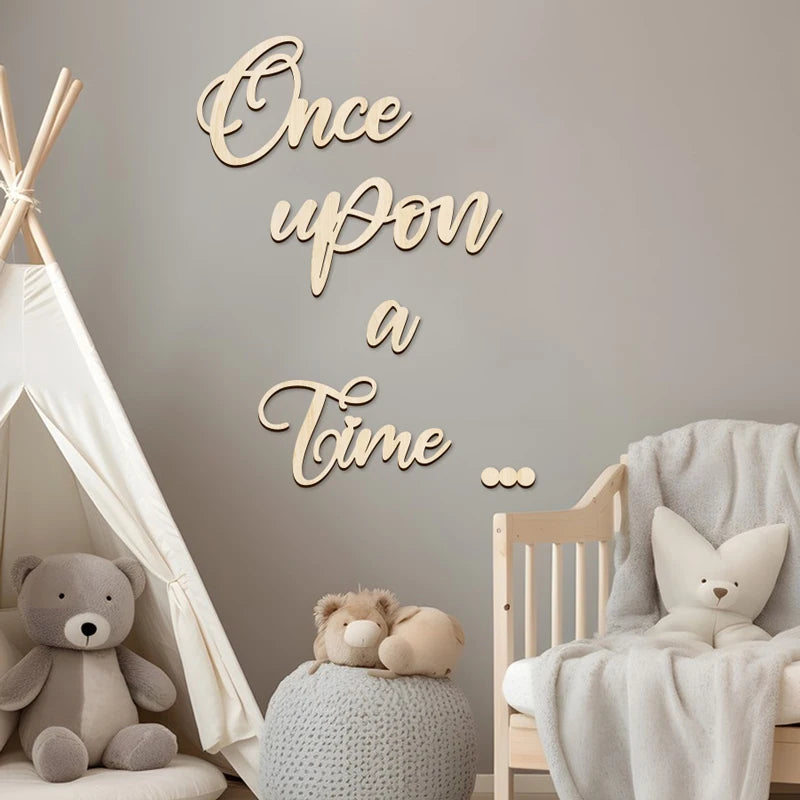 Once Upon A Time Wooden Nursery Sign