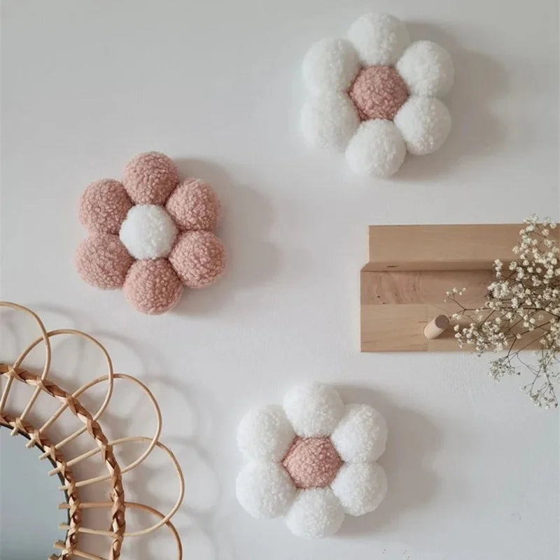 Boho Handmade Macrame Daisy Flower Wall Decor